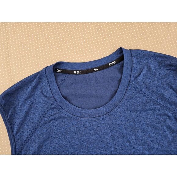 Rhone Swift Performance Tank Top Mens XL Running Sleeveless Shirt Navy Blue - Picture 4 of 9